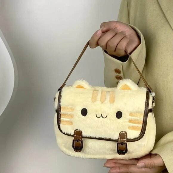 Designer Bag Handbags - Cute Cat Plush Handbag/Crossbody NWT